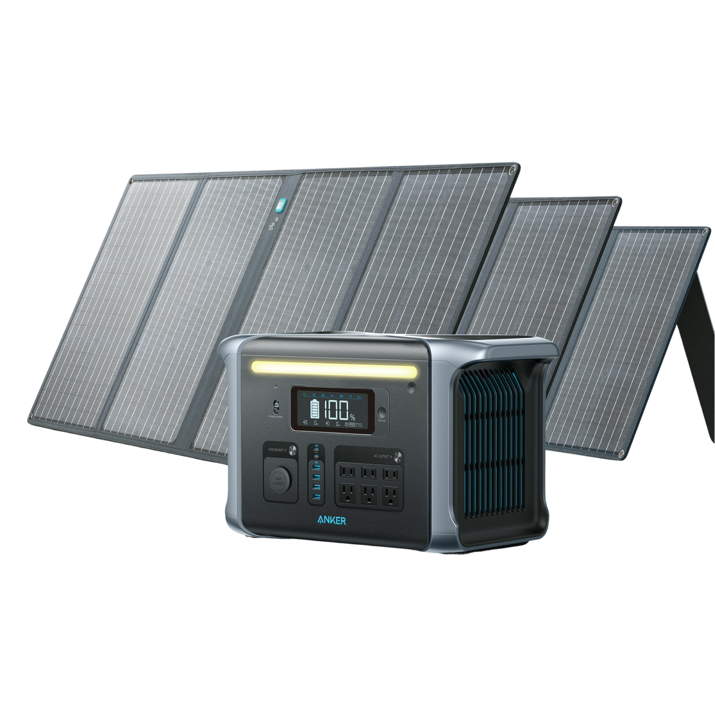 Anker Solar Generator 757 (PowerHouse 1229Wh with 3×100W Solar Panels)